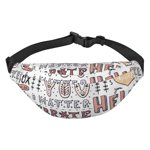 Gürteltasche im Retro-Stil mit Schriftzügen, Zitaten und Sprüchen für Männer und Frauen, Hüfttasche zum Wandern, Laufen, Radfahren, Fitnessstudio, Outdoor-Sport, Reisen, Gürteltasche von Oudrspo