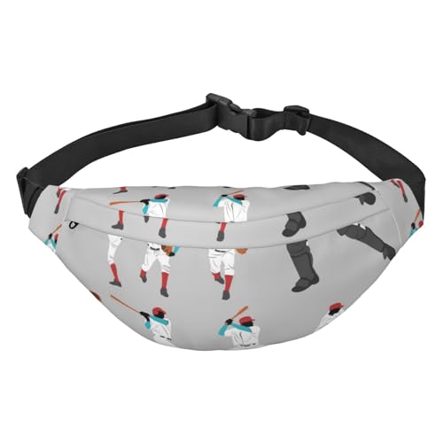 Gürteltasche mit Baseball-Action-Pose für Männer und Frauen, Hüfttasche zum Wandern, Laufen, Radfahren, Fitnessstudio, Outdoor-Sport, Reise-Gürteltasche Gürteltasche mit Baseball-Action-Pose für Männer und Frauen, Hüfttasche zum Wandern, Laufen, Radfahren, Fitnessstudio, Outdoor-Sport, Reise-Gürteltasche von Oudrspo