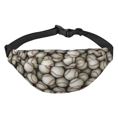 Gürteltasche mit Baseball-Muster für Männer und Frauen, wasserdichte Sport-Hüfttasche, Gürteltasche für Reisen, Wandern und Laufen von Oudrspo