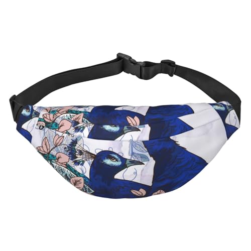 Gürteltasche mit Blumenmuster, für Damen und Herren, Hüfttasche, Umhängetasche, für Training, Laufen, Reisen von Oudrspo