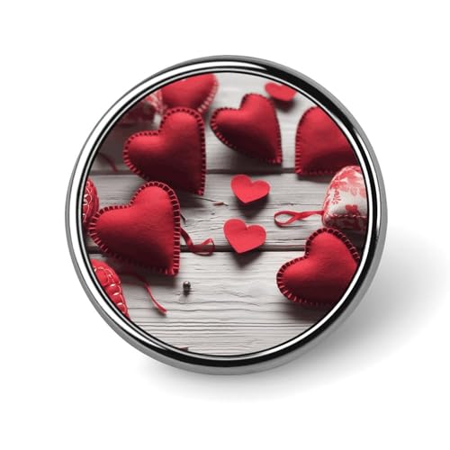 Handgemachte rote Herzen Runde Anstecker Brosche Mode Revers Krawattennadeln Leichte Metall Brosche Anstecker Für Männer Frauen Kostüm Dekoratives Accessoire Handgemachte rote Herzen Runde Anstecker Brosche Mode Revers Krawattennadeln Leichte Metall Brosche Anstecker Für Männer Frauen Kostüm Dekoratives Accessoire von Oudrspo