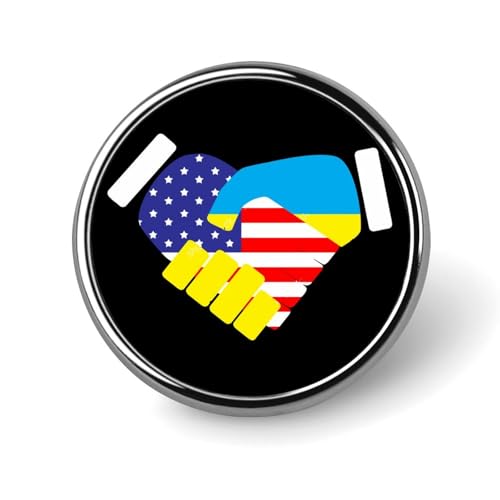 Handshake USA und Ukraine Flagge Runde Brosche Pins Revers Krawatte Abzeichen Metall Memorial Button Pin Kit für Hut Hemd Kleidung Taschen Dekor Handshake USA und Ukraine Flagge Runde Brosche Pins Revers Krawatte Abzeichen Metall Memorial Button Pin Kit für Hut Hemd Kleidung Taschen Dekor von Oudrspo
