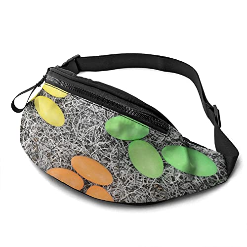 Hüfttasche Pack Bunte Schokoladeneier Robuste Reißverschlüsse Laufgürtel Große Kapazität Hüfttasche Tasche Für Telefon Reisepass Brieftasche Kassenbox Für Männer Frauen Reisetasche Mit Kopfhöreransc von Oudrspo