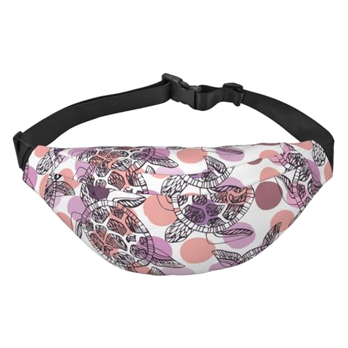 Hüfttasche mit niedlichen Meeresschildkröten zum Laufen, Bauchtasche für Damen und Herren, Umhängetasche, Bauchtasche von Oudrspo