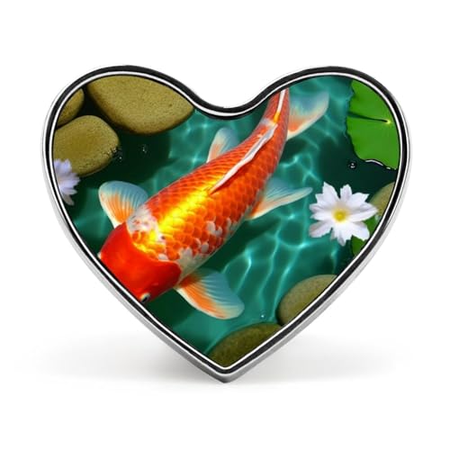 Japanische Karpfen-Brosche – Weißer Panther, 2,5 cm, süße Emaille-Herz-Anstecker, Metall-Anstecknadeln für Männer und Frauen, dekorative Metall-Anstecknadel für Hüte, Hemden, Taschen, Jacken und Acces Japanische Karpfen-Brosche – Weißer Panther, 2,5 cm, süße Emaille-Herz-Anstecker, Metall-Anstecknadeln für Männer und Frauen, dekorative Metall-Anstecknadel für Hüte, Hemden, Taschen, Jacken und Acces von Oudrspo