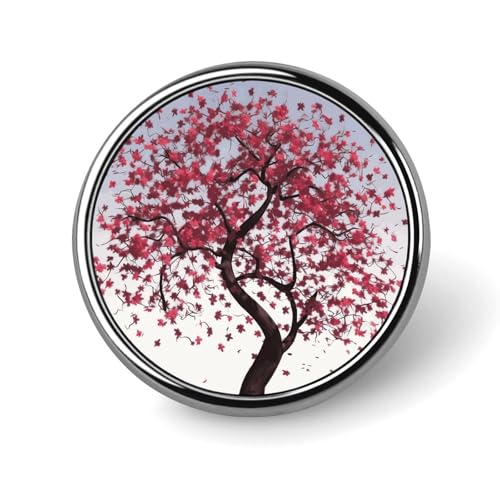 Japanische Kirschbaum-Anstecknadel für Männer, flippige Tierhasen-Humor-Modebrosche – süße Emaille-Abzeichen, Anstecknadel aus Aluminiumlegierung für Hüte, Hemden, Taschen, Jacken und Accessoires (ru von Oudrspo