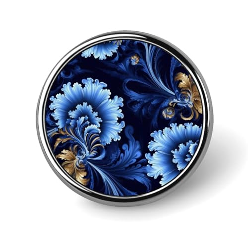 Klassische blaue Anstecknadel für Männer, schöne modische Brosche mit Feuerwerksmotiv – niedliche Emaille-Abzeichen, Anstecknadel aus Aluminiumlegierung für Hüte, Hemden, Taschen, Jacken und Accessoir von Oudrspo