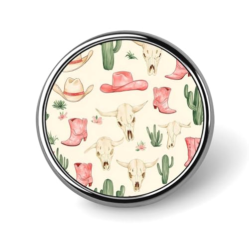 Kuhschädel-Stiefel, Kaktushüte, runde Broschennadeln, Revers, Krawattenabzeichen, Metall-Gedenkknopf, Anstecknadel-Set für Hut, Hemd, Kleidung, Taschen, Dekoration Kuhschädel-Stiefel, Kaktushüte, runde Broschennadeln, Revers, Krawattenabzeichen, Metall-Gedenkknopf, Anstecknadel-Set für Hut, Hemd, Kleidung, Taschen, Dekoration von Oudrspo