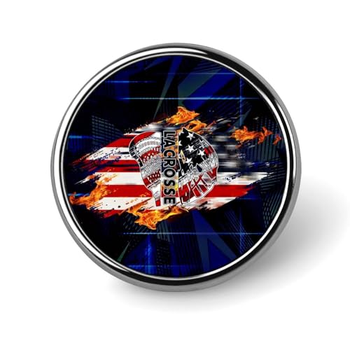 Lacrosse USA Flagge Flamme Runde Brosche Anstecknadel Anstecker Revers Krawattennadel für Damen Herren Büroangestellte Lehrer Dekor Lacrosse USA Flagge Flamme Runde Brosche Anstecknadel Anstecker Revers Krawattennadel für Damen Herren Büroangestellte Lehrer Dekor von Oudrspo
