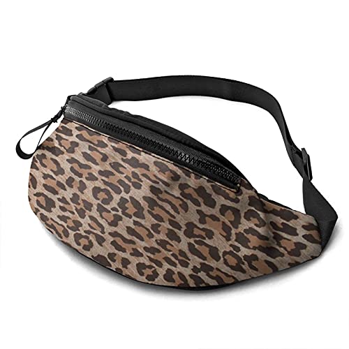 Leopardenmuster Tier Katze Bauchtasche für Damen Herren Mode Gürteltasche Hüfttasche mit verstellbarem Gürtel für Reisen im Freien Sport Laufen von Oudrspo
