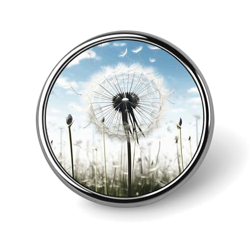 Löwenzahn-Brosche, rund, modisch, Revers, Krawattennadeln, leichte Metallbrosche, Abzeichen für Männer und Frauen, Kostüm, dekoratives Accessoire Löwenzahn-Brosche, rund, modisch, Revers, Krawattennadeln, leichte Metallbrosche, Abzeichen für Männer und Frauen, Kostüm, dekoratives Accessoire von Oudrspo