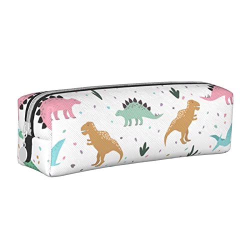 Lustiges Cartoon-Tiere-Dinosaurier-Federmäppchen, großes Fassungsvermögen, Federmäppchen, langlebiges Briefpapier-Etui mit Reißverschluss, Büro, Hochschule, Schule, großer Stauraum für Teenager, Jun von Oudrspo