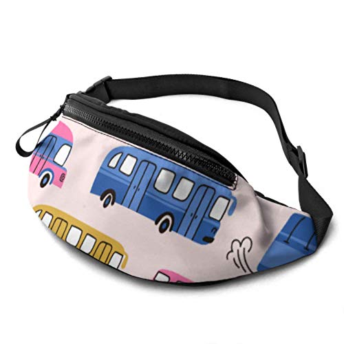 Mann Gürteltasche Cartoon niedlich kindlich lustig Traktor Hüfttasche Männer mit Kopfhöreranschluss und verstellbaren Trägern Hüfttasche für Reisen für Reisen Sport Wandern von Oudrspo