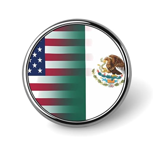 Mexiko US-Flagge Runde Brosche Pins Revers Krawatte Abzeichen Metall Memorial Button Pin Kit für Hut Hemd Kleidung Taschen Dekor Mexiko US-Flagge Runde Brosche Pins Revers Krawatte Abzeichen Metall Memorial Button Pin Kit für Hut Hemd Kleidung Taschen Dekor von Oudrspo