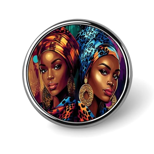 Mode Schwarze Frau Runde Brosche Pins Revers Krawatte Abzeichen Metall Memorial Button Pin Kit für Hut Hemd Kleidung Taschen Dekor Mode Schwarze Frau Runde Brosche Pins Revers Krawatte Abzeichen Metall Memorial Button Pin Kit für Hut Hemd Kleidung Taschen Dekor von Oudrspo