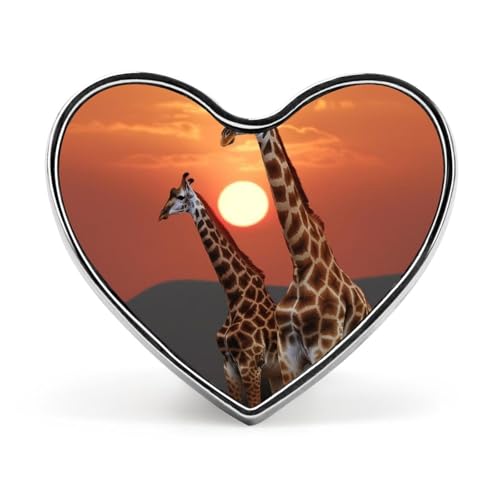 Modische Brosche „Giraffe bei Sonnenuntergang – Weißer Panther, 2,5 cm, süße Emaille-Herz-Anstecker, Metall-Anstecknadeln für Männer und Frauen, dekorative Metall-Anstecknadel für Hüte, Hemden, Tasche Modische Brosche „Giraffe bei Sonnenuntergang – Weißer Panther, 2,5 cm, süße Emaille-Herz-Anstecker, Metall-Anstecknadeln für Männer und Frauen, dekorative Metall-Anstecknadel für Hüte, Hemden, Tasche von Oudrspo