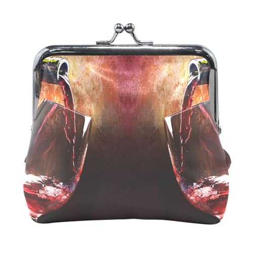 Multi 10 Damen-Geldbörse aus Leder, Hasp-Kartenschlüssel, Wechselgeldbörse, Kiss Lock, Clutch, Tasche, Damenhandtasche mit Kleiner Schnalle, Aufdruck: Große Sonnenblume von Oudrspo