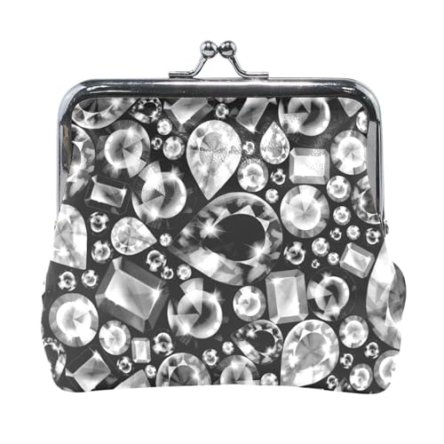 Multi 11 Damen-Geldbörse aus Leder, Hasp-Kartenschlüssel, Wechselgeldbörse, Kiss Lock, Clutch, Tasche, Damen-Handtasche mit kleiner Schnalle, bedruckt mit Chrysanthemenblüten in Orange, Gelb und Türki von Oudrspo