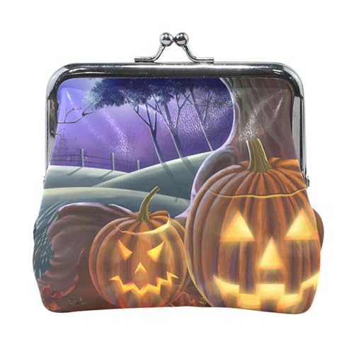 Multi 12 Damen-Geldbörse aus Leder, Hasp-Kartenschlüssel, Wechselgeldbörse, Kiss Lock, Clutch, Tasche, Damen-Handtasche mit kleiner Schnalle, Aufdruck „Happy Thanksgiving Turkey Falling Leaves On Wood von Oudrspo