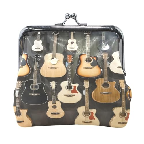 Multi 14 Damen-Geldbörse aus Leder, Hasp-Kartenschlüssel, Wechselgeldbörse, Kiss Lock, Clutch, Tasche, Damenhandtasche mit Kleiner Schnalle, Aufdruck: Gelbe Sonnenblume auf Schwarz von Oudrspo