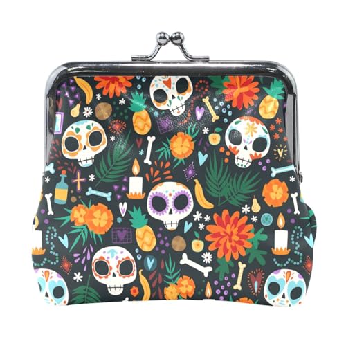 Multi 16 Damen-Geldbörse aus Leder, Hasp-Kartenschlüssel, Wechselgeldbörse, Kiss Lock, Clutch, Tasche, Damenhandtasche mit Kleiner Schnalle, Aufdruck: Große Sonnenblume von Oudrspo