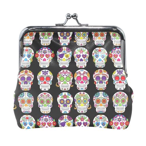 Multi 17 Damen-Geldbörse aus Leder, Hasp-Kartenschlüssel, Wechselgeldbörse, Kiss Lock, Clutch, Tasche, Damen-Handtasche mit kleiner Schnalle, bedruckt mit bunten Weihnachts- und Neujahrslichtern, naht Multi 17 Damen-Geldbörse aus Leder, Hasp-Kartenschlüssel, Wechselgeldbörse, Kiss Lock, Clutch, Tasche, Damen-Handtasche mit kleiner Schnalle, bedruckt mit bunten Weihnachts- und Neujahrslichtern, naht von Oudrspo