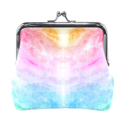 Multi 17 Damen-Geldbörse aus Leder, Hasp-Kartenschlüssel, Wechselgeldbörse, Kiss Lock, Clutch, Tasche, Damenhandtasche mit Kleiner Schnalle, Aufdruck: Orange Fox von Oudrspo