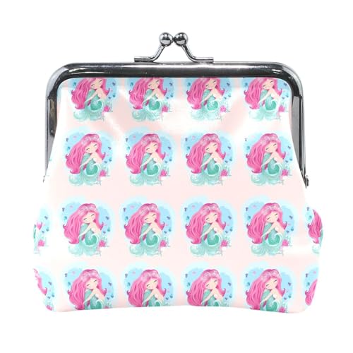 Multi 20 Damen-Geldbörse aus Leder, Hasp-Kartenschlüssel, Wechselgeldbörse, Kiss Lock, Clutch, Tasche, Damenhandtasche mit Kleiner Schnalle, Aufdruck Faultier auf Flamingo von Oudrspo