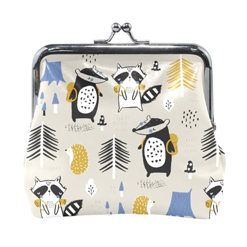 Multi 7 Damen-Geldbörse aus Leder, Hasp-Kartenschlüssel, Wechselgeldbörse, Kiss Lock, Clutch, Tasche, Damenhandtasche mit Kleiner Schnalle, Aufdruck: Gelbe Sonnenblume auf Schwarz von Oudrspo