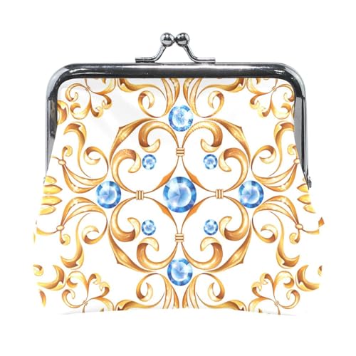 Multi 8 Damen-Geldbörse aus Leder, Hasp-Kartenschlüssel, Wechselgeldbörse, Kiss Lock, Clutch, Tasche, Damen-Handtasche mit Kleiner Schnalle, Aufdruck: süßer brauner Dackel auf der Rückseite Multi 8 Damen-Geldbörse aus Leder, Hasp-Kartenschlüssel, Wechselgeldbörse, Kiss Lock, Clutch, Tasche, Damen-Handtasche mit Kleiner Schnalle, Aufdruck: süßer brauner Dackel auf der Rückseite von Oudrspo