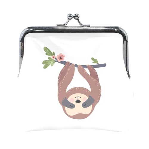 Multi 8 Damen-Geldbörse aus Leder, Hasp-Kartenschlüssel, Wechselgeldbörse, Kiss Lock, Clutch, Tasche, Damen-Handtasche mit kleiner Schnalle, bedruckt mit bunten Weihnachts- und Neujahrslichtern, nahtl von Oudrspo