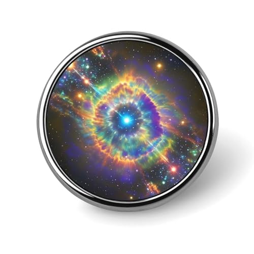 Nebelgalaxie-Anstecknadel für Männer, modische Brosche mit Katzen- und Herzmotiv, niedliche Emaille-Anstecker, Anstecknadel aus Aluminiumlegierung für Hüte, Hemden, Taschen, Jacken und Accessoires (ru von Oudrspo