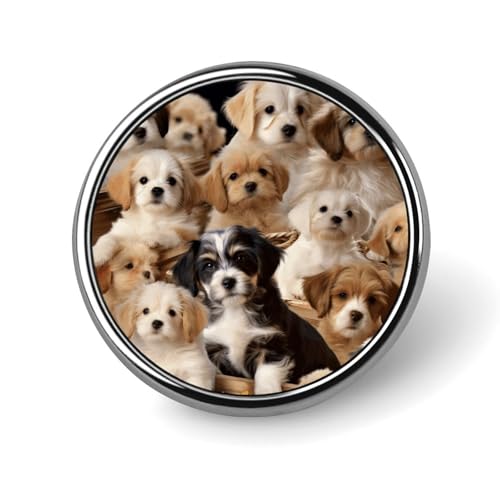 Niedliche Anstecknadel mit Hundemotiv für Männer, köstliche süße Ramen-Modebrosche – niedliche Emaille-Anstecker, Anstecknadel aus Aluminiumlegierung für Hüte, Hemden, Taschen, Jacken und Accessoires von Oudrspo