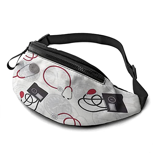 NurseFanny Pack für Damen Herren Mode Gürteltasche Hüfttasche mit verstellbarem Gürtel für Reisen im Freien Sport Laufen von Oudrspo