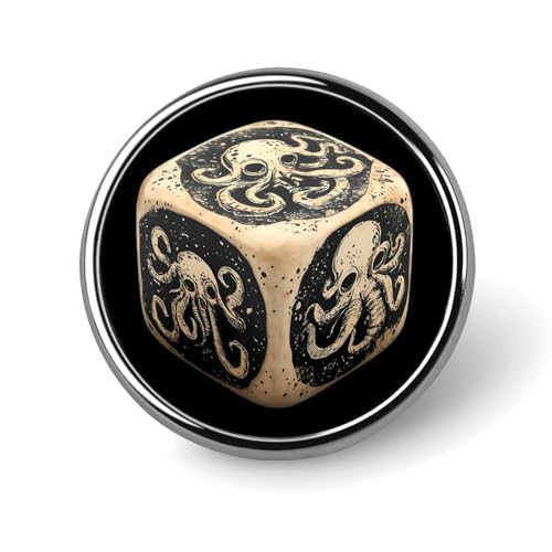Octopus Dice Runde Brosche Pins Revers Krawatte Abzeichen Metall Memorial Button Pin Kit für Hut Hemd Kleidung Taschen Dekor Octopus Dice Runde Brosche Pins Revers Krawatte Abzeichen Metall Memorial Button Pin Kit für Hut Hemd Kleidung Taschen Dekor von Oudrspo