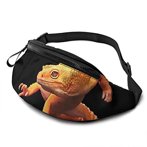 Orange s Lässige Gürteltasche für Männer und Frauen, Verstellbarer Gürtel, Gürteltasche für Reisen, Wandern, Radfahren, Laufen, Festival, Rave von Oudrspo