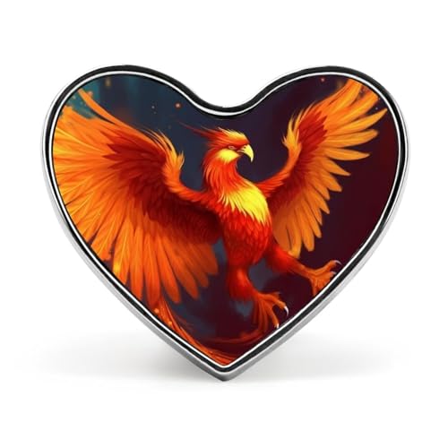 Orangerote Phönix-Modebrosche – Natur, Sonnenuntergang, Hirsch, 2,5 cm, süße Emaille-Herz-Anstecker, Metall-Anstecknadeln für Männer und Frauen, dekorative Metall-Anstecknadel für Hüte, Hemden, Tasche Orangerote Phönix-Modebrosche – Natur, Sonnenuntergang, Hirsch, 2,5 cm, süße Emaille-Herz-Anstecker, Metall-Anstecknadeln für Männer und Frauen, dekorative Metall-Anstecknadel für Hüte, Hemden, Tasche von Oudrspo