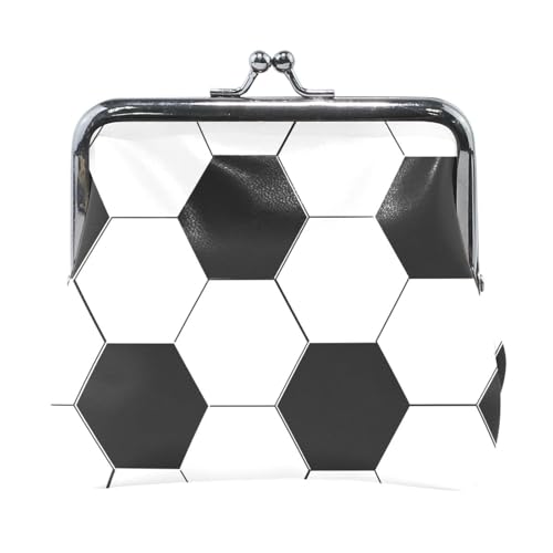 Oudrspo Multi 2 Damen-Geldbörse aus Leder, Hasp-Kartenschlüssel, Wechselgeldbörse, Kiss Lock, Clutch, Tasche, Damenhandtasche mit Kleiner Schnalle, Bedruckt, Kieselsteinstruktur von Oudrspo