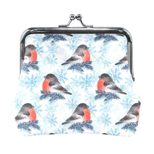 Oudrspo Multi 20 Damen-Geldbörse aus Leder, Hasp-Kartenschlüssel, Wechselgeldbörse, Kiss Lock, Clutch, Tasche, Damenhandtasche mit Kleiner Schnalle, Bedruckt, Kieselsteinstruktur von Oudrspo