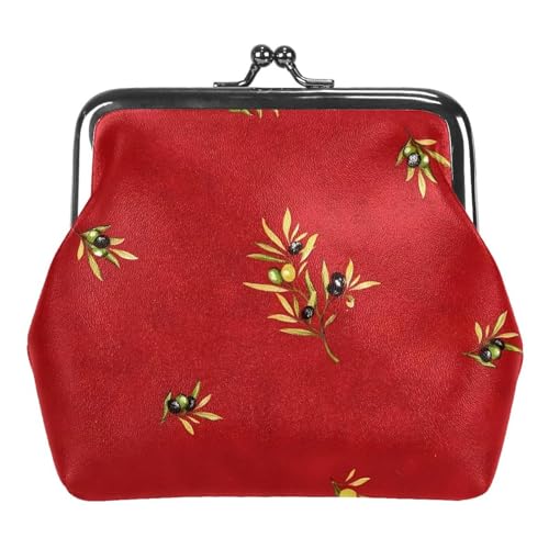 Oudrspo Multi-6 süßes Muster Damen Geldbörsen mit Schnalle Vintage Beutel Kiss-Lock Wechselgeldbörse Geldbörsen von Oudrspo