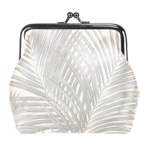 Oudrspo Multi-7 Blätter Damen Kiss Lock Geldbörsen und Handtaschen Umhängetasche Schnalle Geldbörse von Oudrspo