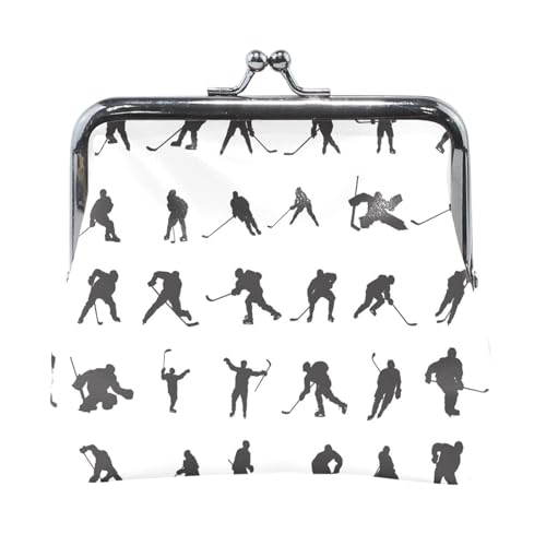 Oudrspo Multi 8 Damen-Geldbörse aus Leder, Hasp-Kartenschlüssel, Wechselgeldbörse, Kiss Lock, Clutch, Tasche, Damenhandtasche mit Kleiner Schnalle, Bedruckt, Kieselsteinstruktur von Oudrspo