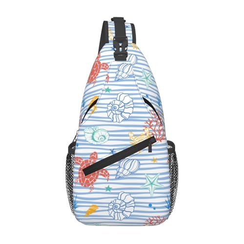 Oudrspo Ocean Summer Turtles Tropical Hawaiian Flower Sling Bag Crossbody Summer Tree Shoulder Daypack Crossbody Beach Bag Travel Hiking Chest Oudrspo Ocean Summer Turtles Tropical Hawaiian Flower Sling Bag Crossbody Summer Tree Shoulder Daypack Crossbody Beach Bag Travel Hiking Chest von Oudrspo