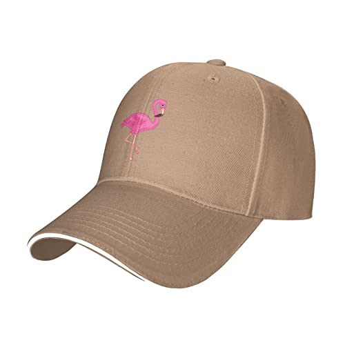 Oudrspo Pink Flamingo Verstellbare Sandwich-Bill-Mütze, Baseballkappe, Trucker-Kappe von Oudrspo
