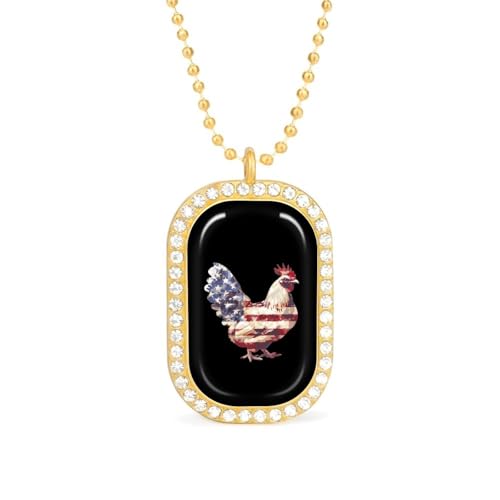 Oudrspo Weiße US Hen Custom Halskette für Frauen Rechteck Anhänger Halsketten Modeschmuck Geschenke Gold Silber Oudrspo Weiße US Hen Custom Halskette für Frauen Rechteck Anhänger Halsketten Modeschmuck Geschenke Gold Silber von Oudrspo