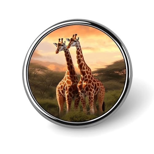 Paar Giraffe Runde Abzeichen Brosche Mode Revers Krawattennadeln Leichte Metall Brosche Abzeichen Für Männer Frauen Kostüm Dekoratives Accessoire Paar Giraffe Runde Abzeichen Brosche Mode Revers Krawattennadeln Leichte Metall Brosche Abzeichen Für Männer Frauen Kostüm Dekoratives Accessoire von Oudrspo