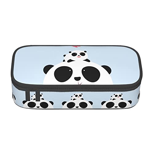 Panda Little Panda Spezielles Federmäppchen für Mädchen und Jungen, Federmäppchen mit großem Fassungsvermögen, Federmäppchen für Studenten, Schreibwaren, Federmäppchen, Federmäppchen mit Reißverschl von Oudrspo
