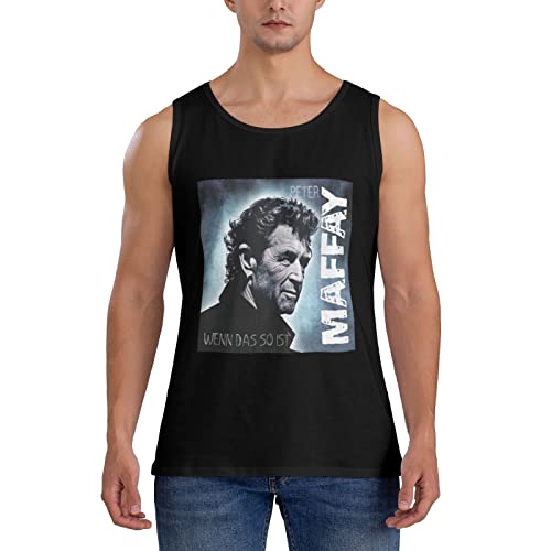 Peter German Maffay Ärmellose T-Shirts Gym Fitness Singlet Weste für Herren Tank Top für Herren Peter German Maffay Ärmellose T-Shirts Gym Fitness Singlet Weste für Herren Tank Top für Herren von Oudrspo