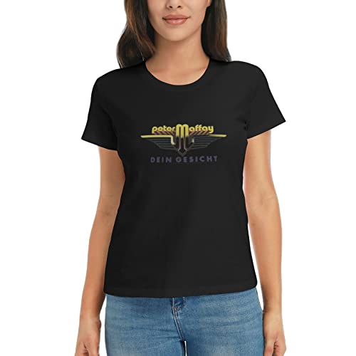 Peter German Maffay Damen Basic Kurzarm-T-Shirt, Klassische Passform, kurzärmliges Rundhals-T-Shirt, erhältlich in Übergröße Peter German Maffay Damen Basic Kurzarm-T-Shirt, Klassische Passform, kurzärmliges Rundhals-T-Shirt, erhältlich in Übergröße von Oudrspo