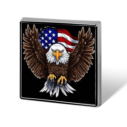 Qinglong Anstecknadel mit USA-Flagge und patriotischem Adler, quadratisch, modische Brosche für Herren und Damen – niedliche Emaille-Anstecker, Anstecknadel aus Aluminiumlegierung für Hüte, Hemden, Ta Qinglong Anstecknadel mit USA-Flagge und patriotischem Adler, quadratisch, modische Brosche für Herren und Damen – niedliche Emaille-Anstecker, Anstecknadel aus Aluminiumlegierung für Hüte, Hemden, Ta von Oudrspo